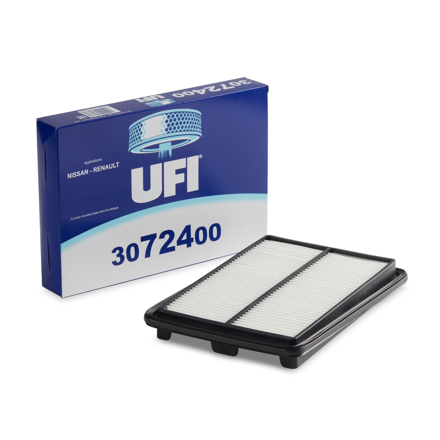 UFI Air filter 30.724.00 30.724.00 UFI air filters RENAULT