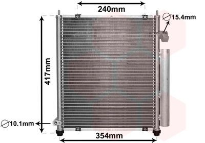 VAN WEZEL Condensador, ar condicionado 25005197 25005197 Condensador de ar condicionado VAN WEZEL HONDA CRX