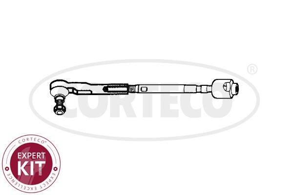 CORTECO Μπάρα τιμονιού 49396085 CORTECO 49396085 γνήσια Ακρόμπαρο 9000 Sedan κόστος