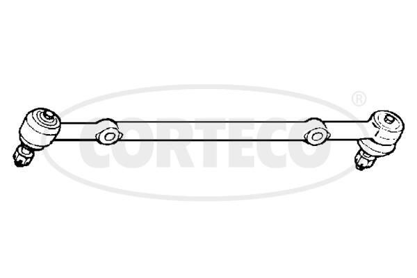 CORTECO Μπάρα τιμονιού 49396237 Μπάρες διεύθυνσης CORTECO Nissan PRIMERA 49396237