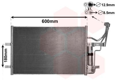 VAN WEZEL Kondenzátor klimatizácie 27005184 VAN WEZEL 27005184 Kondenzátor klimatizácie DS DS5 originálne