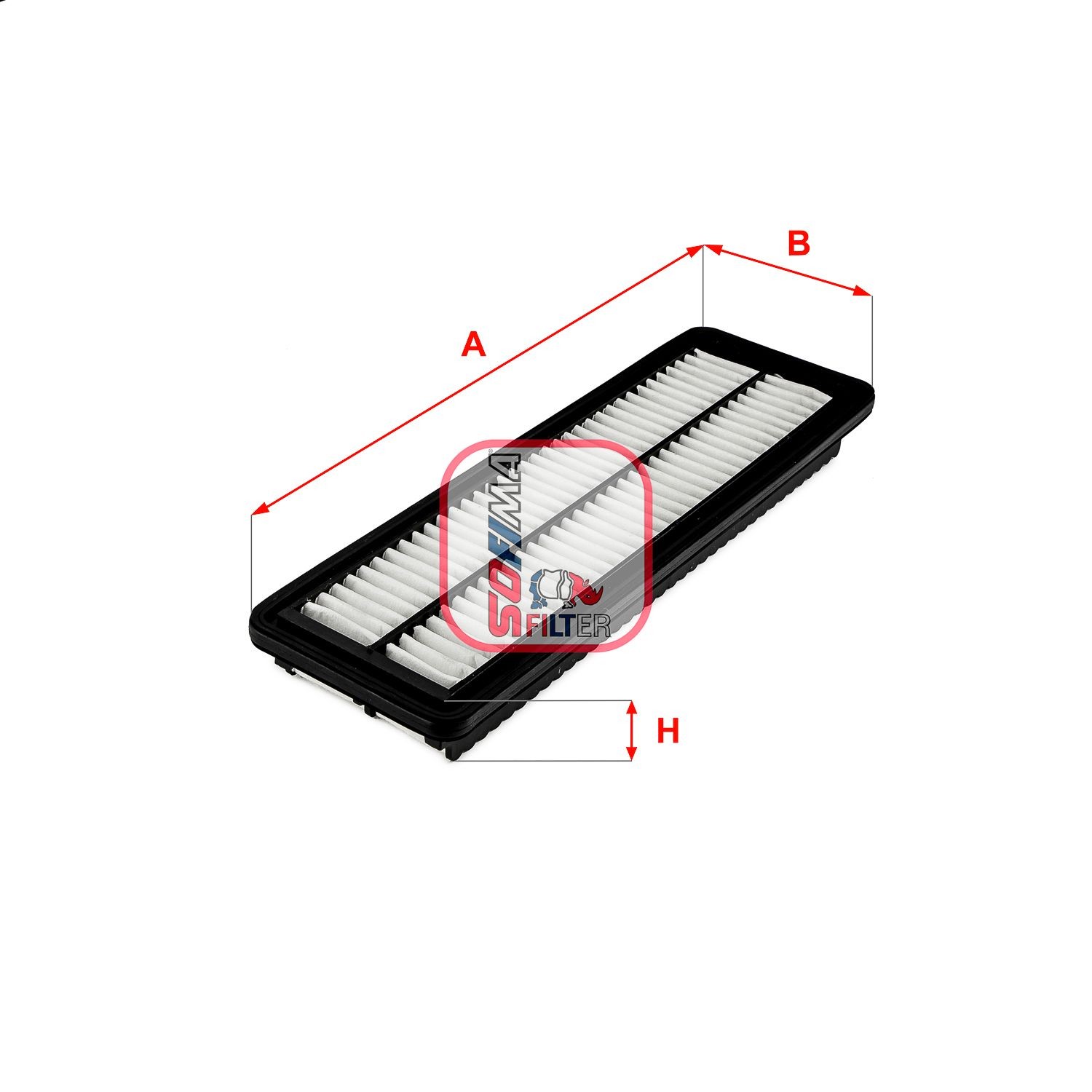 SOFIMA Filtre à air S 3726 A Hyundai H-1 Camionnette Filtre d'air SOFIMA S 3726 A