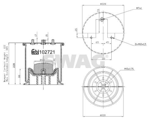 SWAG Rugótömb, légrugózás 37 10 2721 SWAG Rugótömb, légrugózás 37 10 2721 vélemények