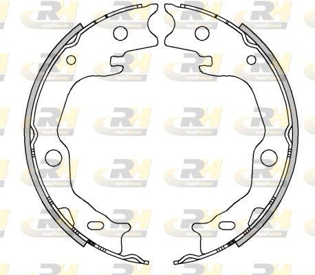 ROADHOUSE Jarrukenkäsarja, seisontajarru 4503.00 Jarrukenkäsarja, seisontajarru ROADHOUSE Taka-akseli, Vivulla