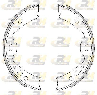 ROADHOUSE Bremseskosett, håndbrems 4613.00 ROADHOUSE Håndbrekksko PEUGEOT 4613.00