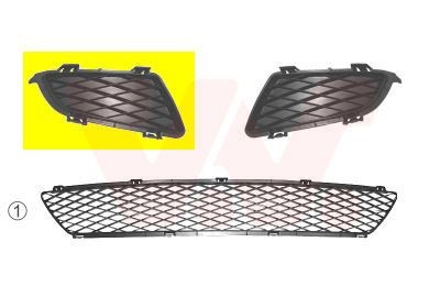 VAN WEZEL Lüftungsgitter, Stoßfänger 2754592 2754592 Lüftungsgitter, Stoßfänger MAZDA CX-3 VAN WEZEL kaufen