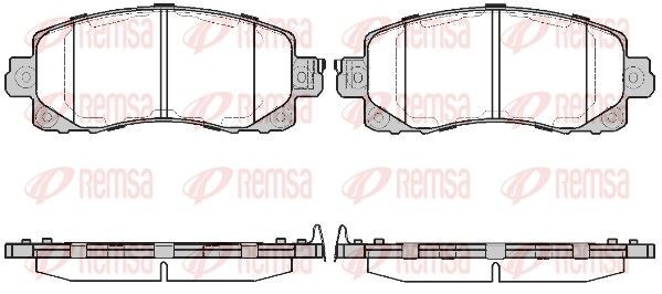 REMSA Bremseklodser 1741.04 REMSA 1741.04 Bremseklodssæt SUBARU Impreza V Sedan (GK) billig
