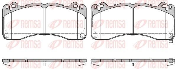 REMSA Piduriklotsid 1749.02 REMSA 1749.02 Piduriklotsid Mustang Mk6 Cabrio hind