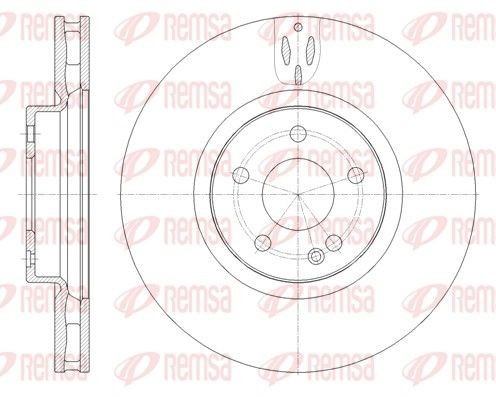 REMSA Remschijf 61657.10 61657.10 Remschijven MERCEDES-BENZ 190 REMSA