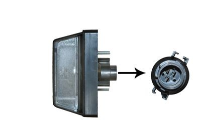 VAN WEZEL Kentekenlamp 2813919 2813919 Kentekenlamp CITROËN C3 VAN WEZEL