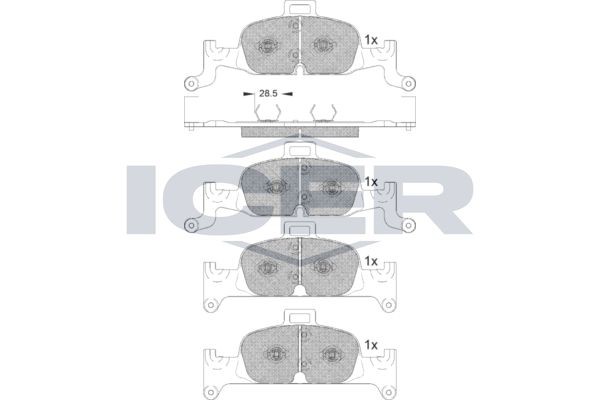 ICER Pastilhas de travão 182279 Pastilha de travão ICER A7 182279 baratos