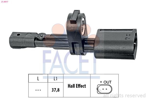 FACET ABS Sensor 21.0017 ABS sensor FACET 5-serie 21.0017 billig