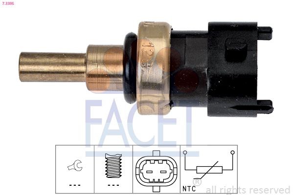 FACET Kylvätsketemperatursensor 7.3395 7.3395 FACET temperaturgivare ALFA ROMEO GTV