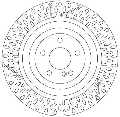 TRW Brake disc DF6822S TRW DF6822S Brake disc MERCEDES-BENZ SL Convertible (R231) 400 (231.465) 333 hp 2015