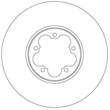 Disco de travão TRW DF6921S TRW DF6921S Disco FORD TRANSIT 2015