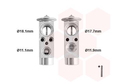 VAN WEZEL AC expansion valve 30001124 VAN WEZEL 30001124 genuine Mercedes-Benz W203 ac expansion valve price