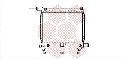VAN WEZEL Radiateur du moteur 30002064 Radiateur liquide de refroidissement VAN WEZEL T2 30002064 pas cher