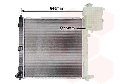 VAN WEZEL Jäähdytin, moottorin jäähdytys 30002264 VAN WEZEL 30002264 Mercedes Vito W638 jäähdytin hinta