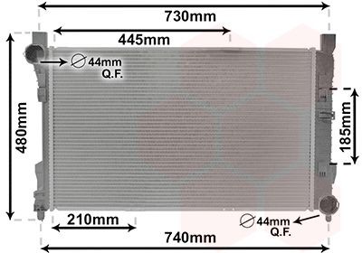 Radiaator, mootorijahutus VAN WEZEL 30002288 VAN WEZEL 30002288: Mootori radiaator Mercedes SLK 2008