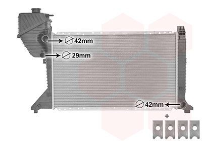 VAN WEZEL Radiatore motore 30002300 VAN WEZEL 30002300 Radiatore Sprinter 3-T Camion pianale/Telaio (W903) originale prezzo
