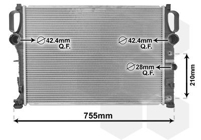 VAN WEZEL Radiatore motore 30002341 VAN WEZEL 30002341 Radiatore Mercedes W211 prezzo