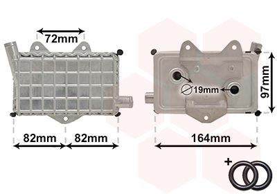 VAN WEZEL Radiatore olio motore 30003294 30003294 Radiatore olio VAN WEZEL MERCEDES-BENZ SLC costo
