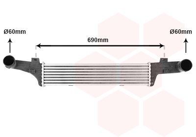 VAN WEZEL Intercooler 30004224 VAN WEZEL 30004224 Radiator intercooler Sprinter 3-T Flatbed Vrachtwagen/Chassis (W903) prijs