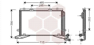 VAN WEZEL Kondensaator, kliimaseade 30005268 30005268 Kliimaradiaator VAN WEZEL MERCEDES-BENZ GLC