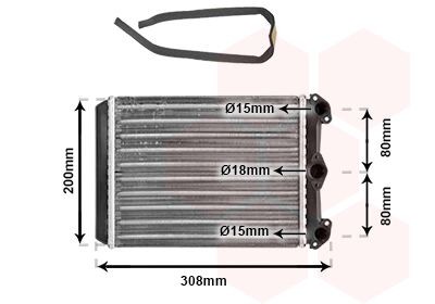VAN WEZEL Värmepaket 30006102 pris Värmepaket Mercedes-Benz R230 30006102 VAN WEZEL