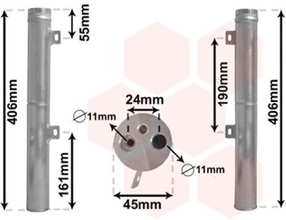 VAN WEZEL AC-torkfilter 3000D090 3000D090 AC-torkfilter VAN WEZEL FORD USA EDGE