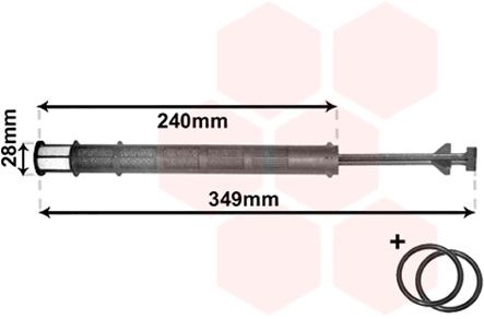 VAN WEZEL Filtre déshydratant, climatisation 3000D358 3000D358 VAN WEZEL Bouteille deshydrateur clim Dodge pas cher