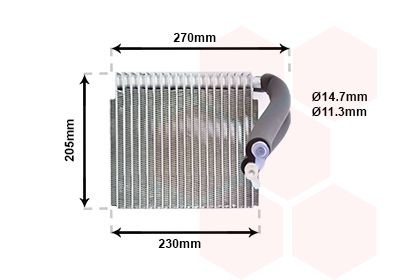 VAN WEZEL Εξαεριωτής, σύστημα κλιματισμού 3000V051 3000V051 Εξαεριωτής MERCEDES-BENZ GLA VAN WEZEL