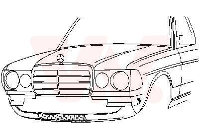 VAN WEZEL Keulapaneeli 3010168 3010168 VAN WEZEL Lukkopelti DAEWOO