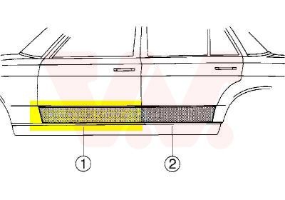 VAN WEZEL Dør, karosseri 3010175 3010175 Dørhængsel HYUNDAI SANTA FE VAN WEZEL
