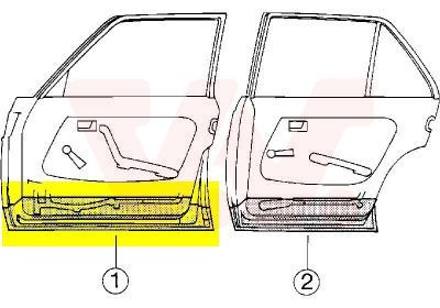 VAN WEZEL Uks, kere 3010275 Uksed üksikosad VAN WEZEL Smart FORFOUR 3010275