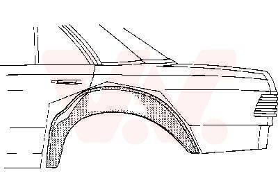 VAN WEZEL Reparasjonsplate 3010347 Innerskjerm VAN WEZEL Mercedes-Benz EQC 3010347