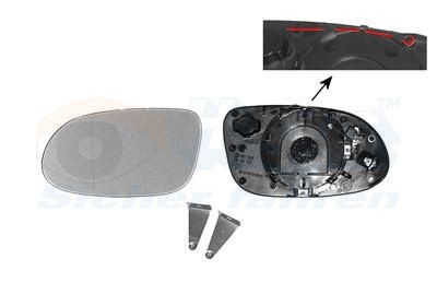 VAN WEZEL Mirror Glass, outside mirror 3014837 VAN WEZEL 3014837 genuine Mercedes SLK wing mirror glass price