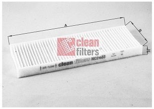 CLEAN FILTER Φίλτρο, αέρας εσωτερικού χώρου NC2403 Φίλτρο καμπίνας CLEAN FILTER MICRA NC2403 φθηνά
