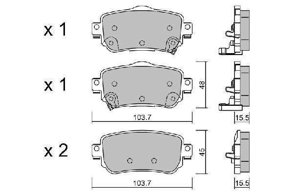 AISIN Kit pastiglie freni BPNI-2009 BPNI-2009 Pastiglie dei freni AISIN NISSAN NV400 costo