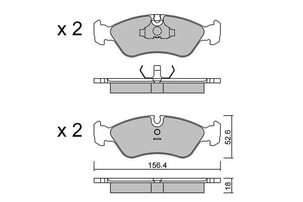 AISIN Pastilhas de travão BPOP-1017 BPOP-1017 Pastilhas de travão DAEWOO MATIZ AISIN