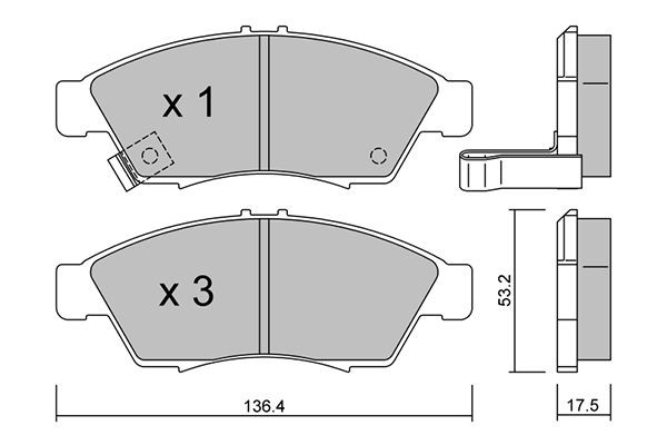 AISIN Bremseklodser BPSZ-1003 AISIN BPSZ-1003 Sports bremseklodser Suzuki Liana Hatchback billig