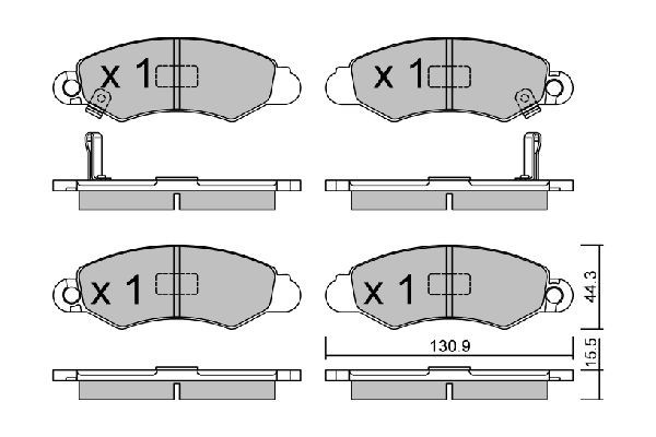 AISIN Brake pad set BPSZ-1903 BPSZ-1903 AISIN racing brake pads for SUZUKI ALTO