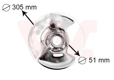 VAN WEZEL Lamiera paraspruzzi disco freno 3024372 3024372 costo Protezione disco freno MERCEDES-BENZ Classe B VAN WEZEL