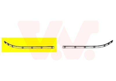 VAN WEZEL Διακοσμητική / προστατευτική λωρίδα, προφυλακτήρας 3032482 3032482 Κάλυμμα, προφυλακτήρας MERCEDES-BENZ VIANO VAN WEZEL