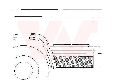 VAN WEZEL Door, driver cab 3050.71 VOLVO S40 VAN WEZEL door parts 305071