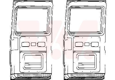 VAN WEZEL Tagumine uks 3050249 Tagumine uks VAN WEZEL Volkswagen GOLF 3050249