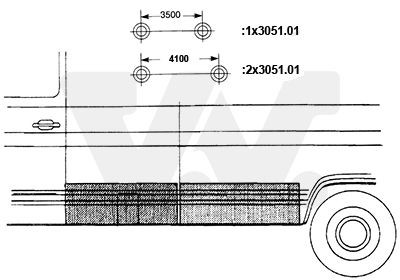 Passaruota VAN WEZEL 3051.41 VAN WEZEL 3051.41 Passaruota MERCEDES-BENZ T2 2001