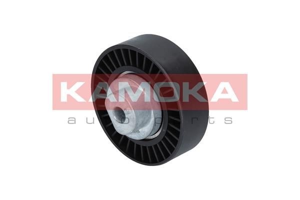 KAMOKA Deflection / Guide Pulley, v-ribbed belt R0002 KAMOKA R0002 KIA Opirus (GH) deflection pulley replacement