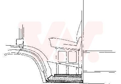 VAN WEZEL Fjæringsmontering 3070101 Sideskjørt VAN WEZEL Suzuki LJ 80 3070101