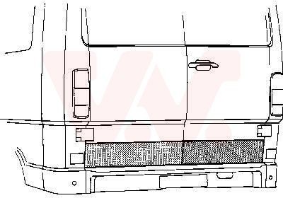 VAN WEZEL Portellone posteriore 3070149 3070149 costo Portellone posteriore VAN WEZEL MERCEDES-BENZ GLC